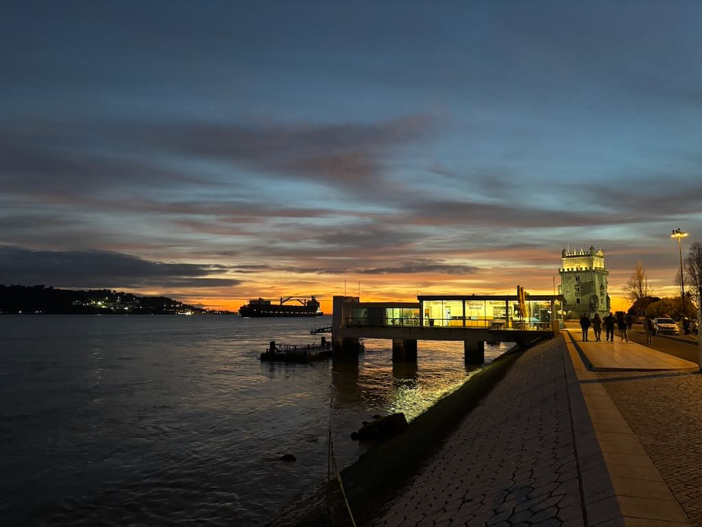 Torre de Belém at sunset